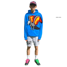 Load image into Gallery viewer, 'ELECTRIC CROW' in BLUE/BLACK/WHITE, L