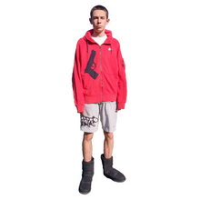 Load image into Gallery viewer, 'HOOD SHOT' Zipped Hoodie, L