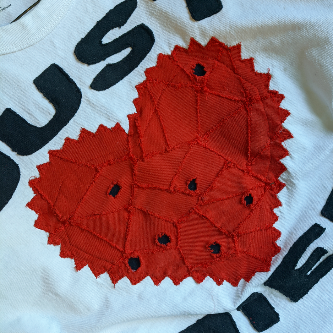 '7 SHOTS TO THE HEART' in Red/Black/White ( PRE-ORDER)