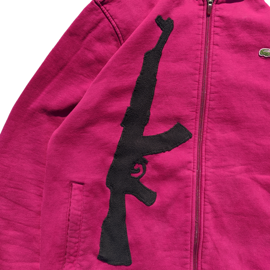 'AK-47 HOOD SHOT' Zipped Hoodie, L