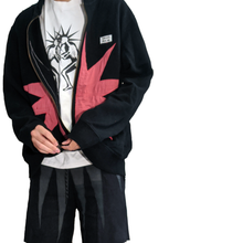 Load image into Gallery viewer, &#39;burst&#39; upcycled applique hoodie, L
