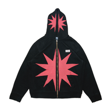Load image into Gallery viewer, &#39;burst&#39; upcycled applique hoodie, L
