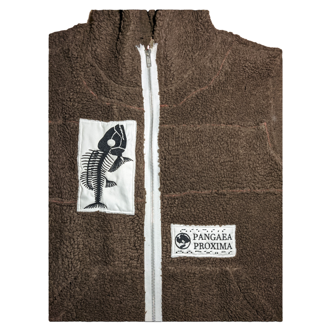 'future fossil' embroidered gilet