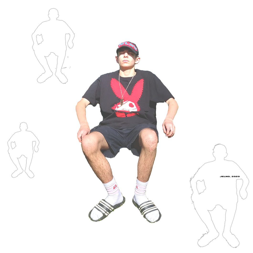 'ELECTRIC PLAYBOY' in White/Red/Black. L