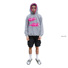 Load image into Gallery viewer, &#39;ELECTRIC RAT&#39; in GREY/HOT PINK/WHITE, L
