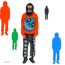 Load image into Gallery viewer, &#39;MAD EARTH&#39; in Neon Orange, L
