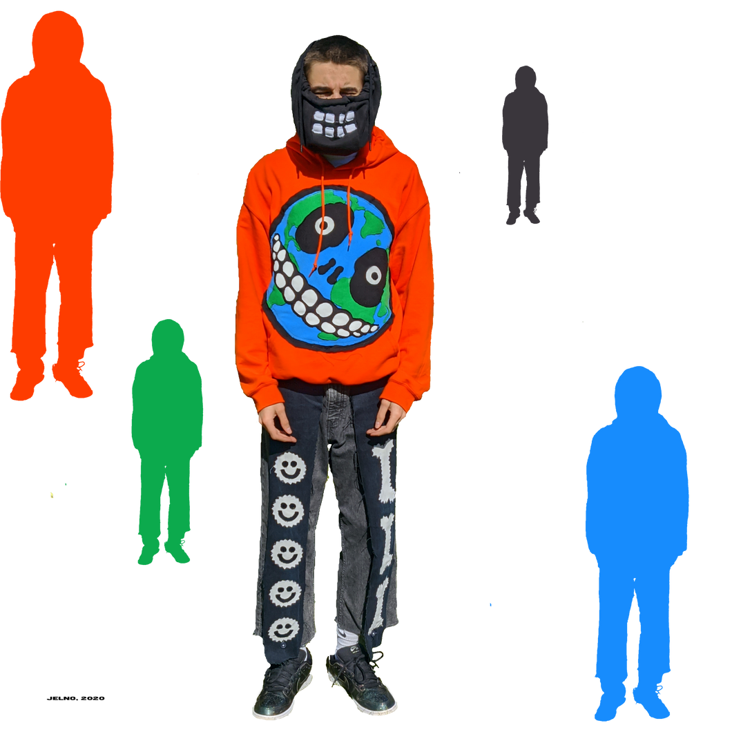 'MAD EARTH' in Neon Orange, L