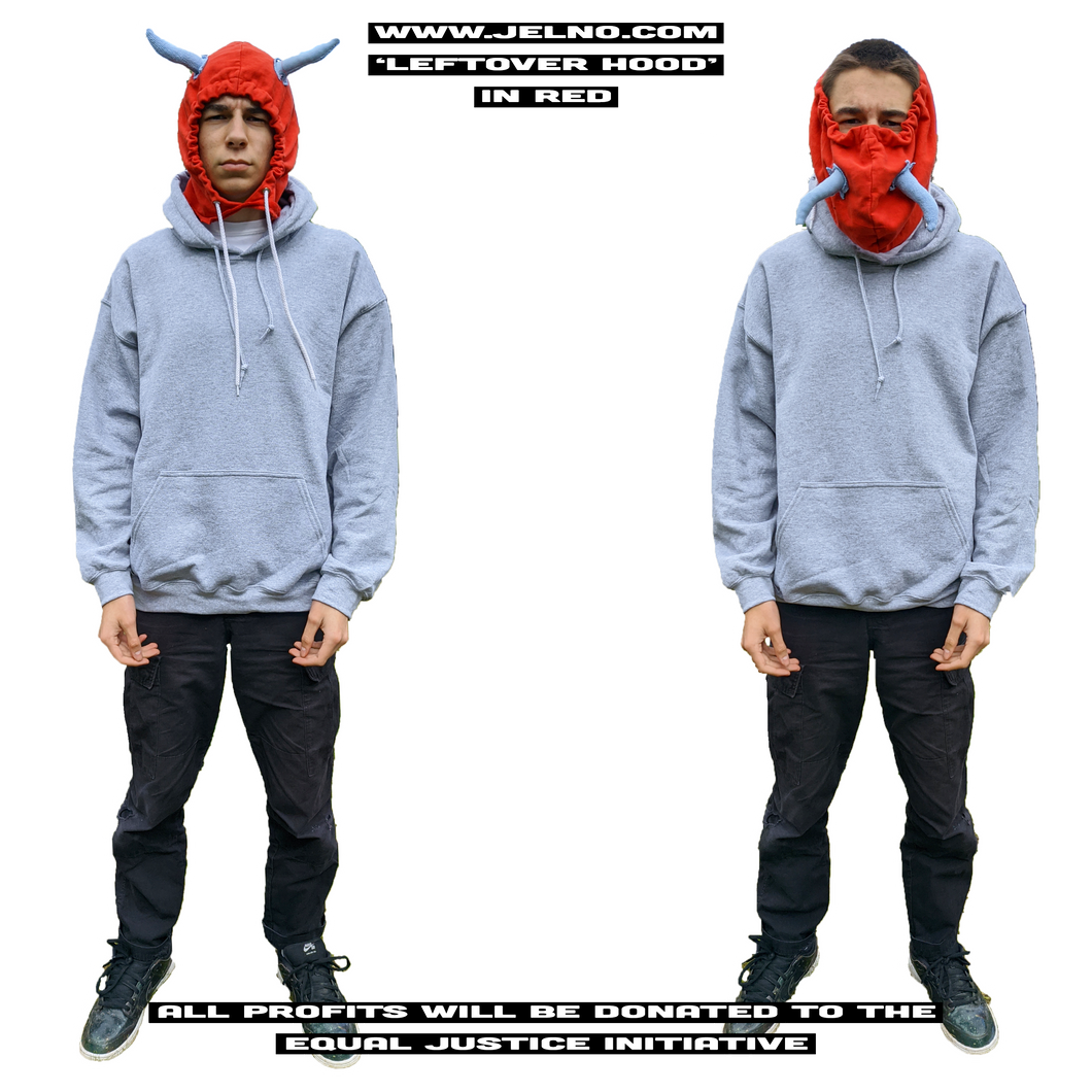 'LEFTOVER HOOD' in Red