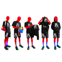 Load image into Gallery viewer, THE TWO GIANTS: black hoodie
